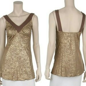Large V-neck Top Blouse Club Wear NWOT Woman's